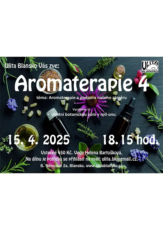 foto k akci: Minikurz Aromaterapie, Cyklus workshopů – 4. téma
