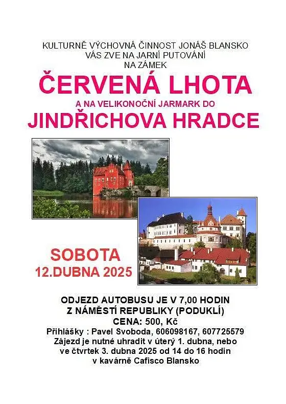 foto k akci: Červená Lhota a na velikonoční jarmark do Jindřichova Hradce