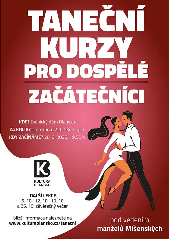 foto k akci: TANEČNÍ KURZY PRO DOSPĚLÉ – ZAČÁTEČNÍCI