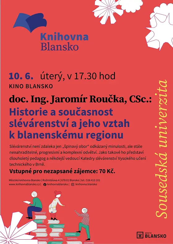 foto k akci: doc. Ing. Jaromír Roučka, CSc.: Historie a současnost slévárenství a jeho vztah k blanenskému regionu