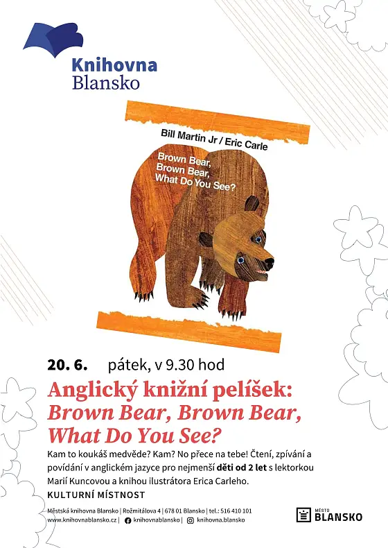 foto k akci: Anglický knižní pelíšek: Brown Bear, Brown Bear, What Do You See?