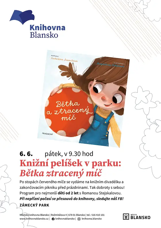 foto k akci: Knižní pelíšek v parku: Bětka a ztracený míč
