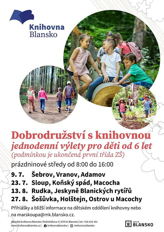foto k akci: Dobrodružství s knihovnou: Sloup, Koňský spád, Macocha