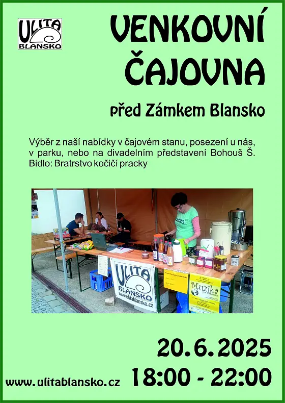 foto k akci: Venkovní čajovna – před zámkem Blansko