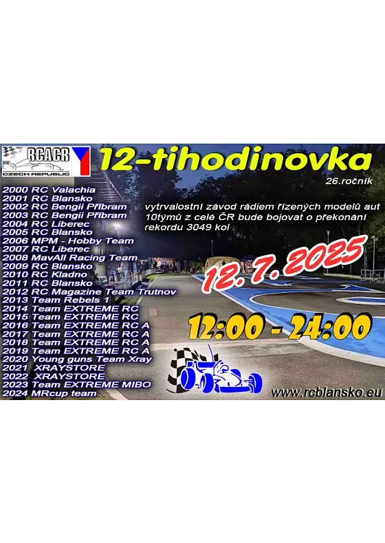 foto k akci: Vytrvalostní závod na 12 hodin RC aut 1:10 elektro