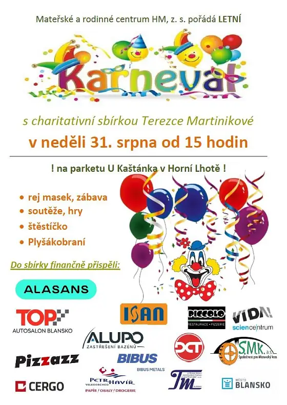 foto k akci: Letní karneval s charitativní sbírkou