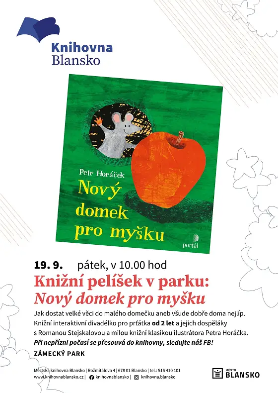 foto k akci: Knižní pelíšek v parku: Nový domek pro myšku