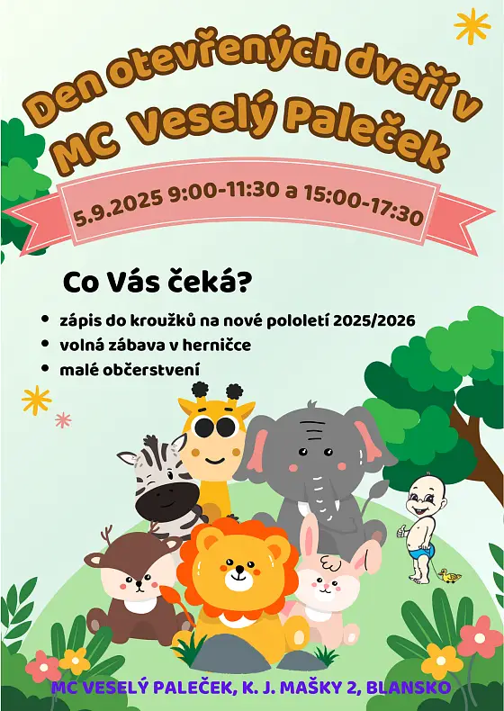 foto k akci: Den otevřených dveří v MC Veselý Paleček