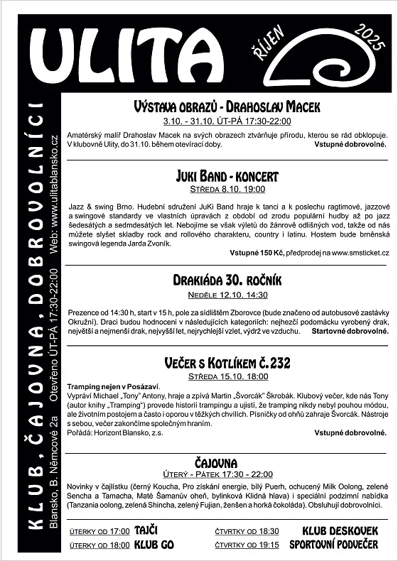 foto k akci: Říjnový program