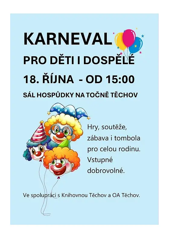 foto k akci: Dětské odpoledne na Těchově aneb Karneval pro všechny