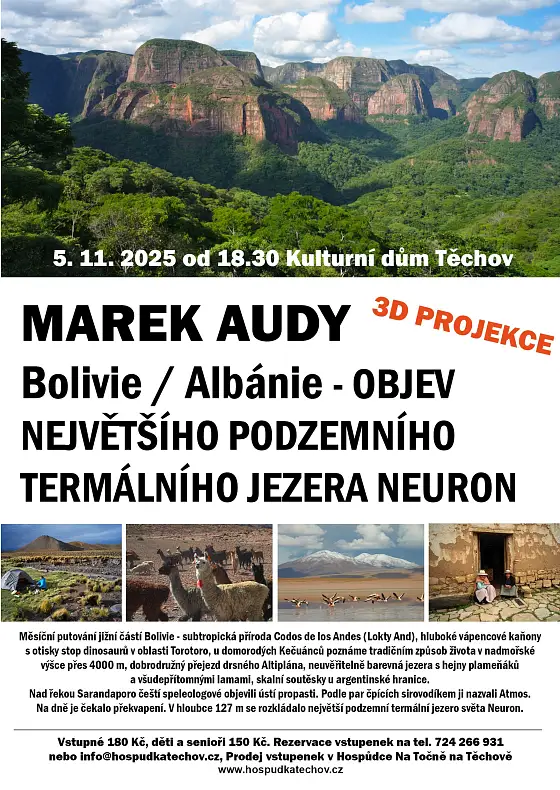 foto k akci: Marek Audy – Bolivie / Albánie – Objev největšího podzemního termálního jezera Neuron