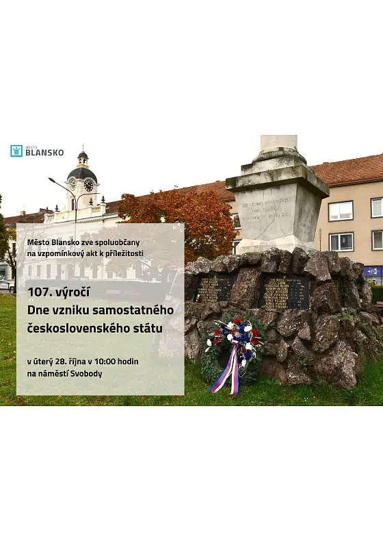 foto k akci: Vzpomínkový akt k příležitosti 107. výročí Dne vzniku samostatného československého státu