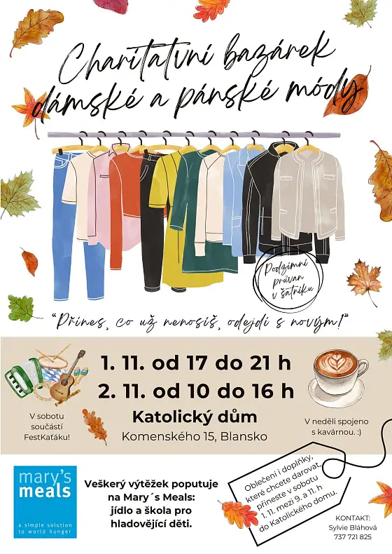 foto k akci: Charitativní bazar oblečení – pro Mary´s Meals