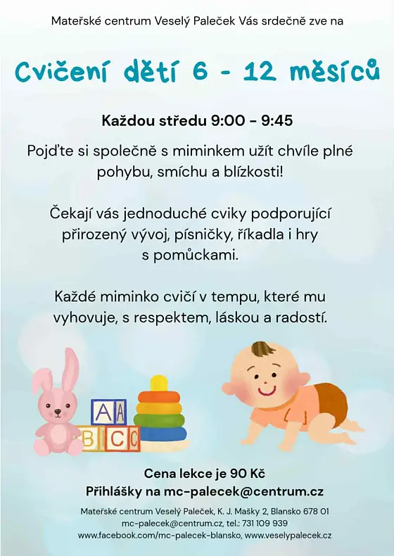 foto k akci: Cvičení dětí 6 – 12 měsíců
