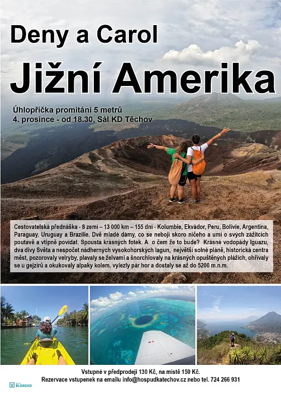 foto k akci: Deny a Carol – Jižní Amerika – cestovatelská přednáška