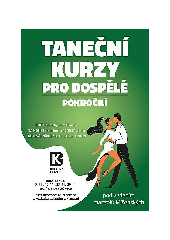 foto k akci: TANEČNÍ KURZY PRO DOSPĚLÉ – POKROČILÍ