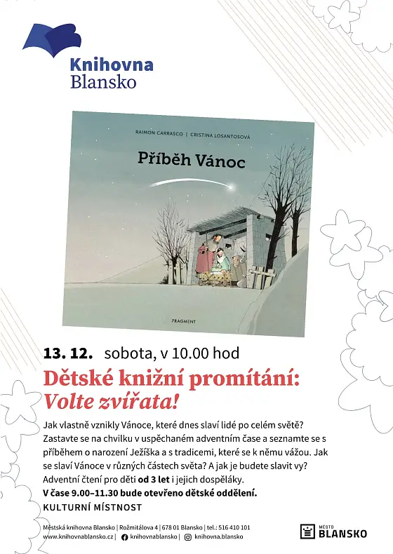 foto k akci: Dětské knižní promítání: Příběh Vánoc