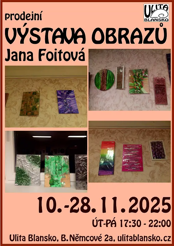 foto k akci: Výstava obrazů – Jana Foitová