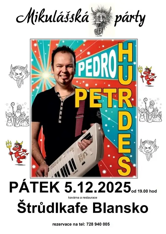 foto k akci: Mikulášská zábava s Pedrem Hurdesem na Štrůdlkafe