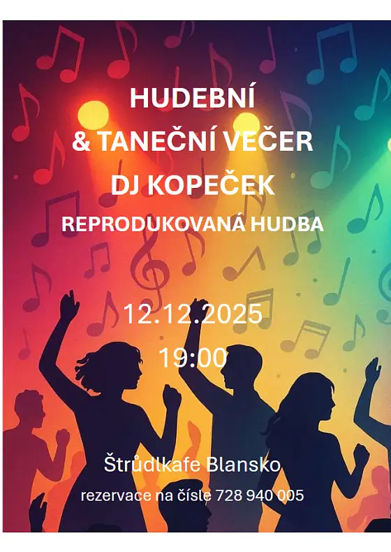 foto k akci: Hudební a taneční večer – DJ Kopeček, reprodukovaná hudba