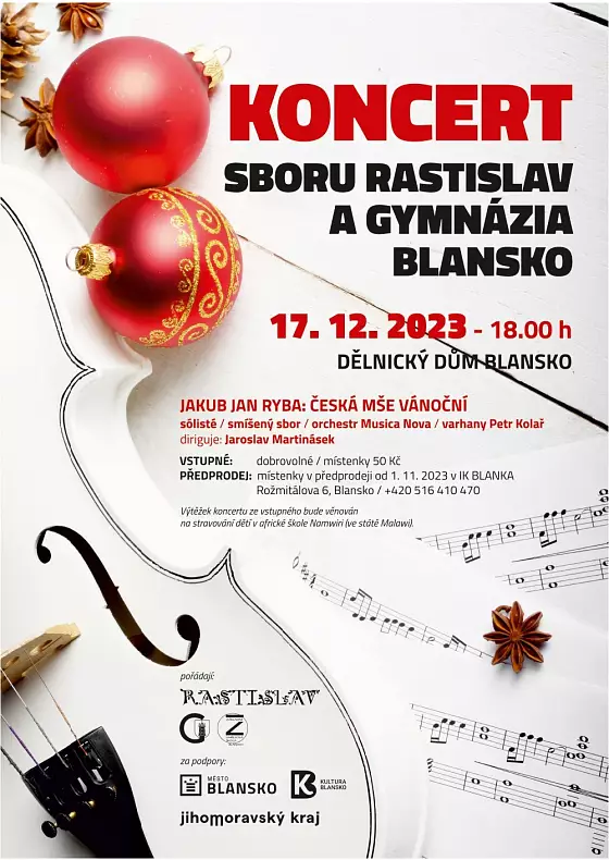 foto k akci: Koncert Sboru Rastislav a Gymnázia Blansko