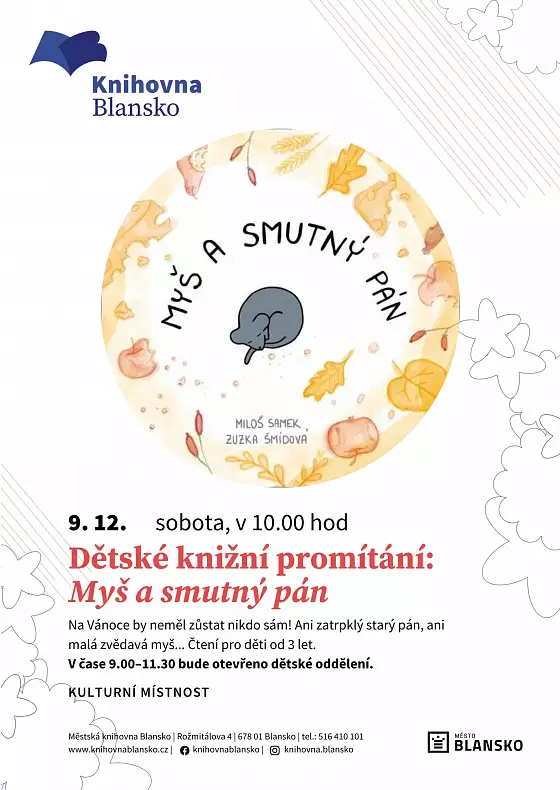 foto k akci: Dětské knižní promítání: Myš a smutný pán