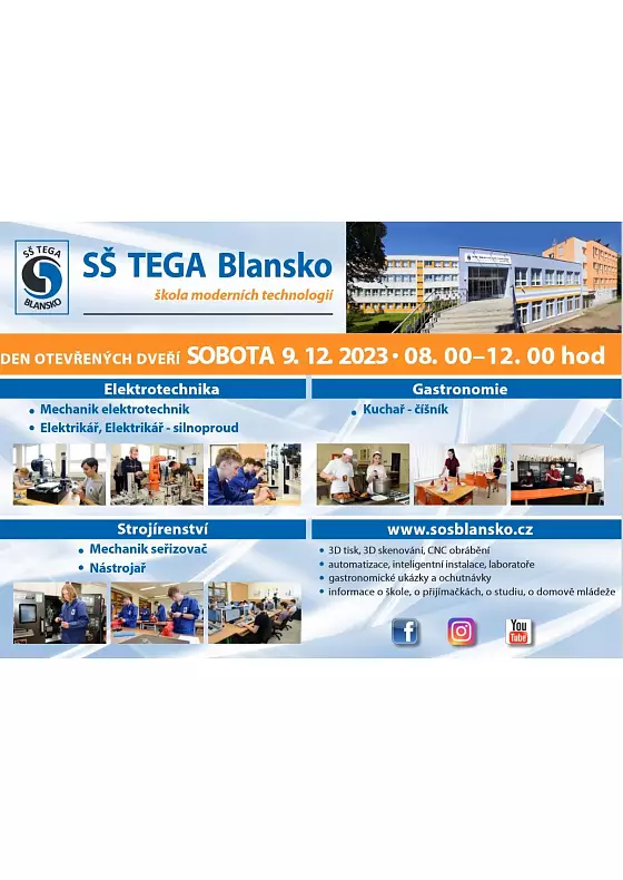 foto k akci: Den otevřených dveří v SŠ TEGA Blansko