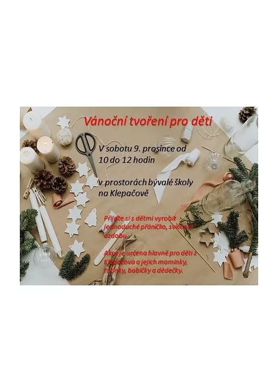 foto k akci: Vánoční tvoření pro děti