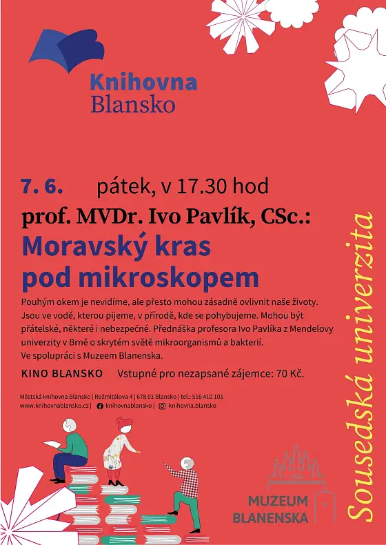 foto k akci: Sousedská univerzita: prof. MVDr. Ivo Pavlík, CSc. –  Moravský kras pod mikroskopem