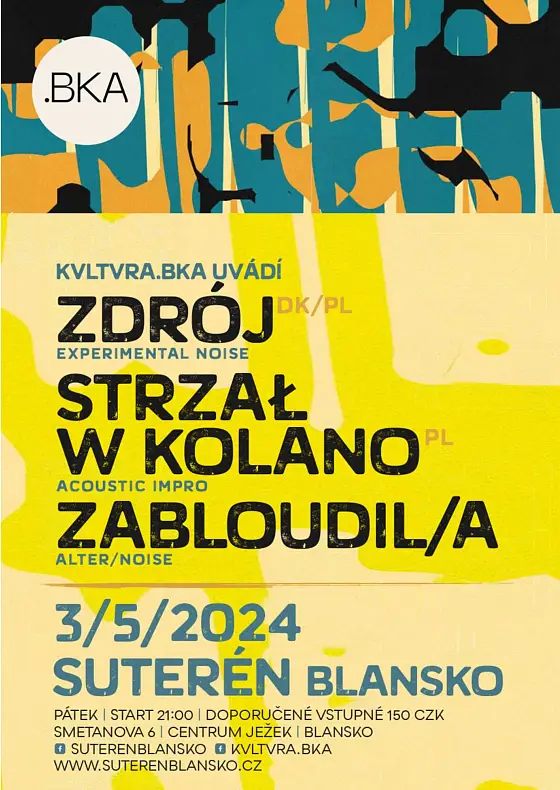 foto k akci: Zdrój (DK/PL) & Strzał w kolano (PL) & Zabloudil/a (CZ) | koncert