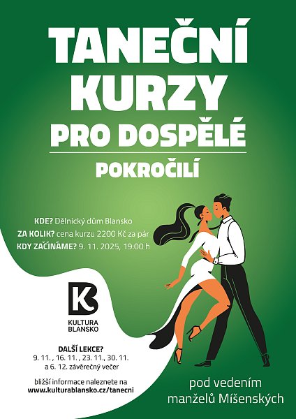 plakát na taneční pro začátečníky